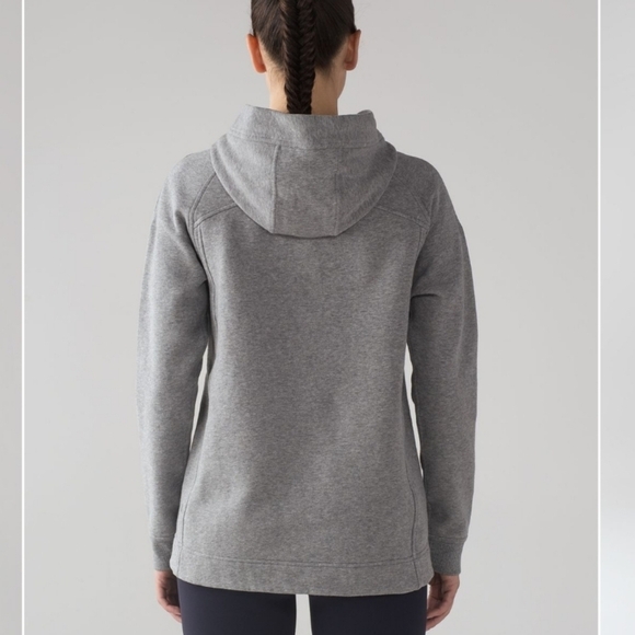 Lululemon Wind Down Pullover Gray Hoodie Size 6 Casual Warmth - Picture 2 of 11
